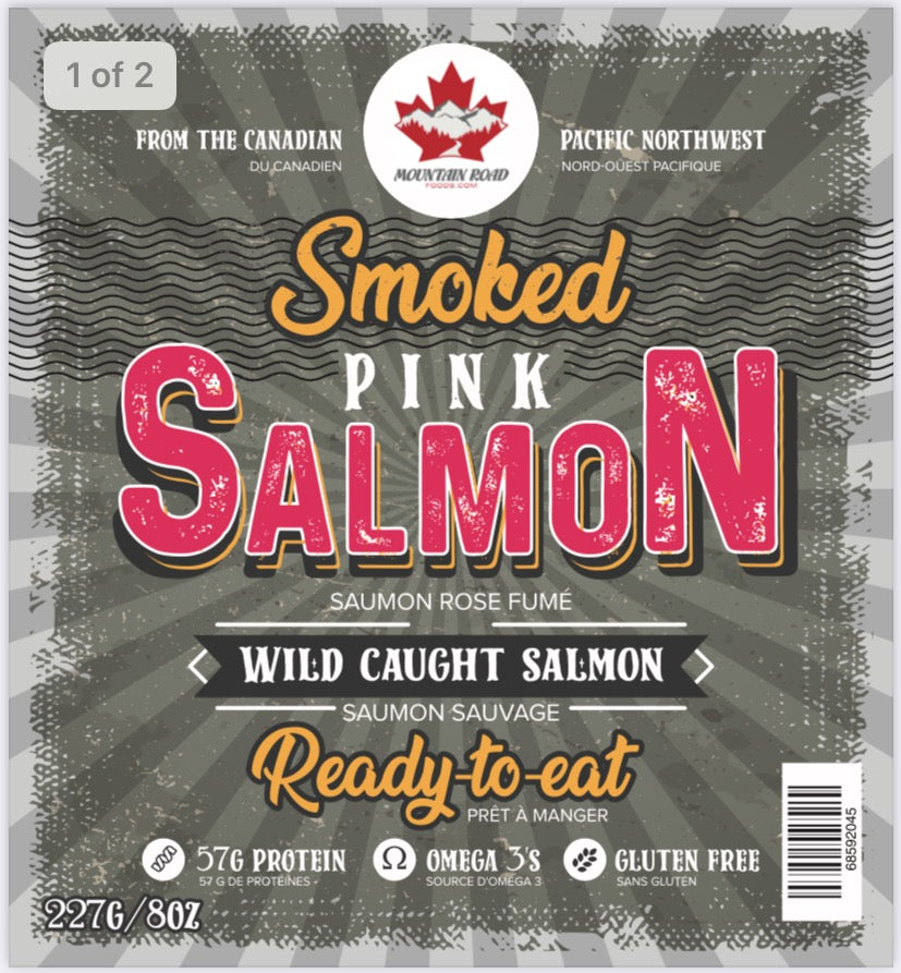 Smoked Pink Salmon - 227g/8 oz